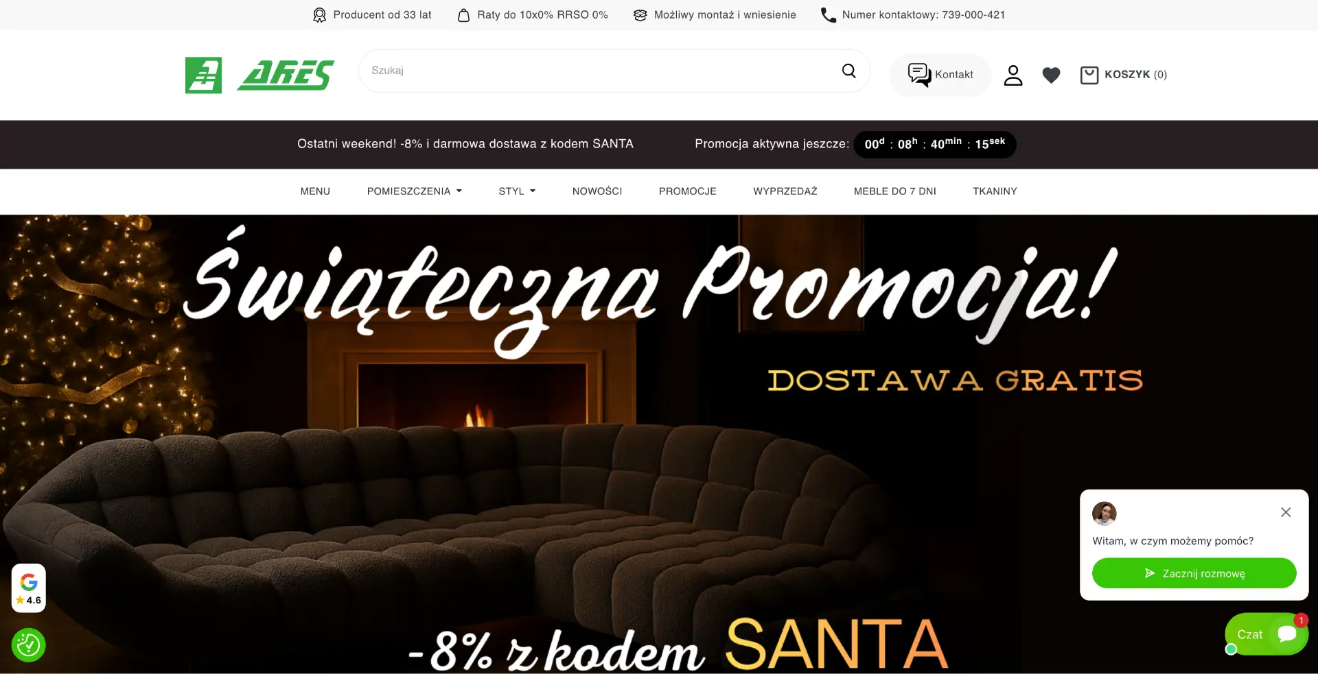 Zrzut ekranu strony